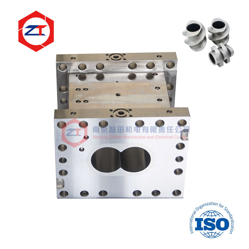 Segment Barrel For Zsk plastic Co-Rotating Twin Screw Extruder With Alloy Linner Screw and barrel
