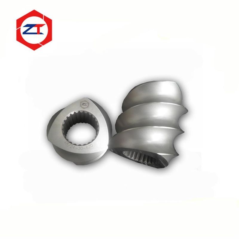 Screw And Barrel Screw Elements For Plastic Twin Screw Extruder Prawn Feed Manufacturing Machine