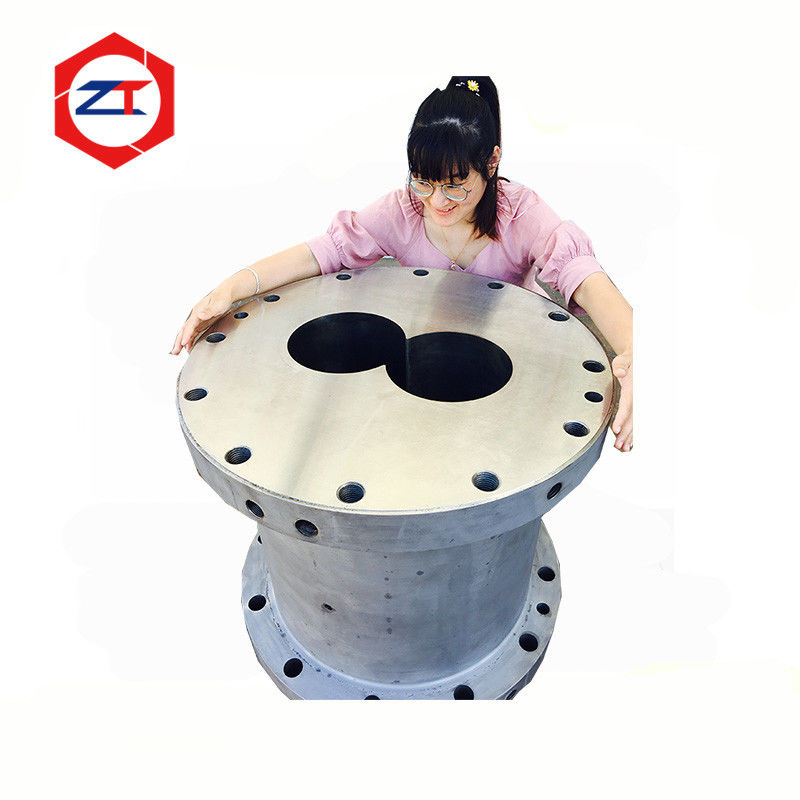 38 Crmoala Screw Barrel38 219mm Large Extruder Screw And Barrel For Plastic Industry High Wear Resistant