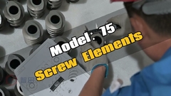 ZSE75MAXX twin screw extruder screw element pre-delivery inspection#extrusionmachine